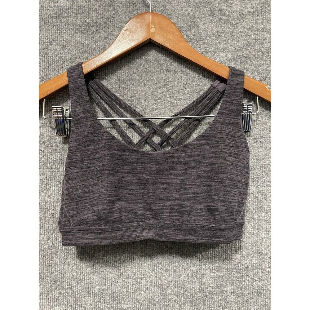 Victoria Sports Bra Strappy Back Soft Light Support Workout Size Small Womens